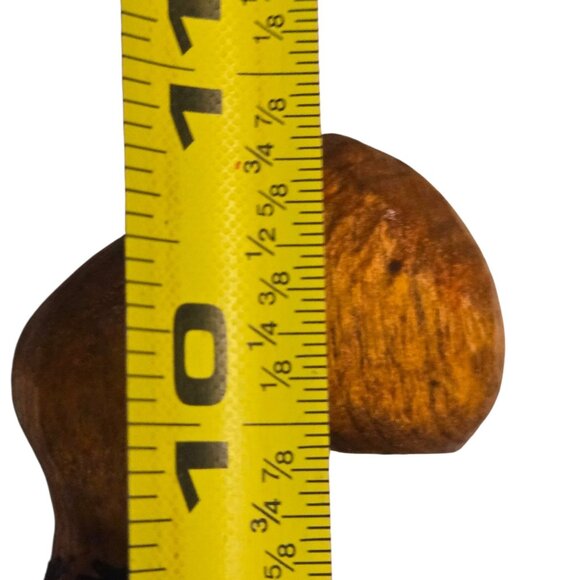 Cowboy Hillbilly Statue Hand Carved Wooden Folk Art Sculpture 11 Inch Vintage - Picture 6 of 16